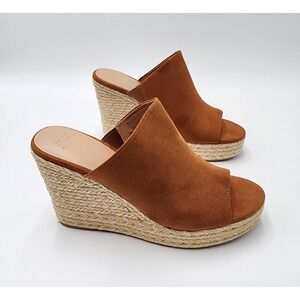 Womens‎ Just Fab Wedge Sandle Anaya Size 11 Tan